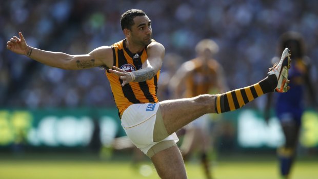 Silky skills: Burgoyne in action during the 2015 grand final