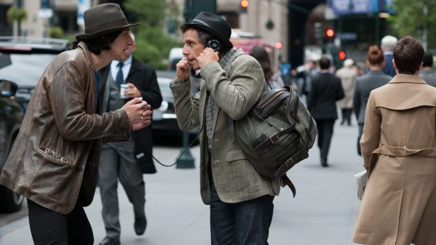 Jamie (Adam Driver) enters the world of Josh (Ben Stiller) in <I>While We're Young</i>. 