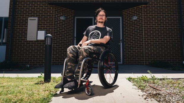 Paraplegic Zac Barrett had his car stolen from outside his home in Jacka at the weekend.