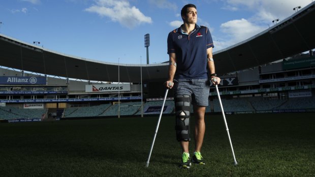 Self-funded recovery: Waratahs captain Dave Dennis was ruled out the season just weeks before NSW's maiden Super Rugby triumph.