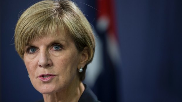 Foreign Affairs Minister Julie Bishop