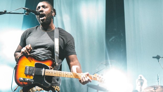 Kele Okereke performing with Bloc Party at 170 Russell.