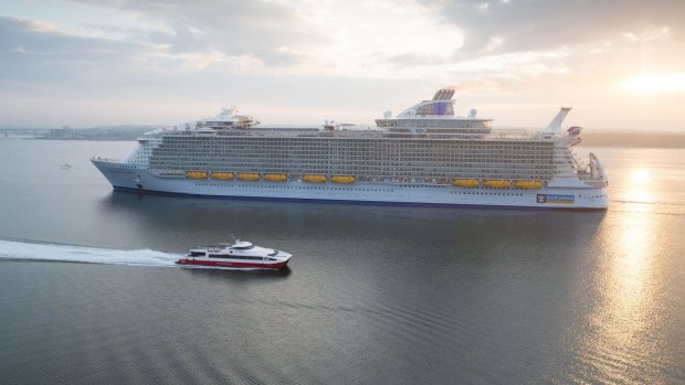 Royal Caribbean's Harmony of the Seas, the world's largest and newest cruise ship.
