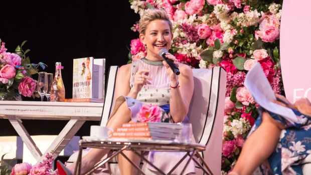Missable: Kate Hudson at the Business Chicks lunch on Tuesday at the International Convention Centre Sydney.