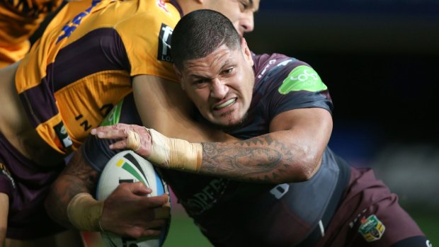 Suspended: Manly prop Willie Mason has fallen foul of the NRL's revised shoulder charge laws.