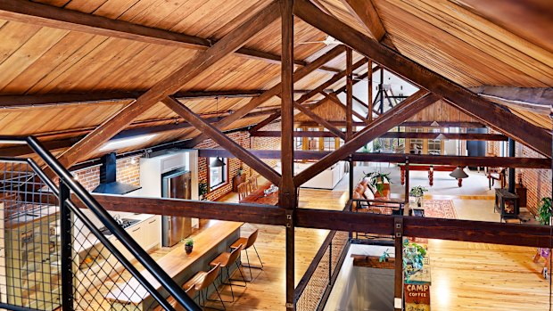 The four-bedroom, two-bathroom penthouse.