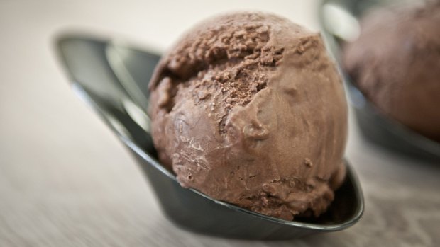 The dark chocolate gelato from Hamilton's Milani House of Gelato.