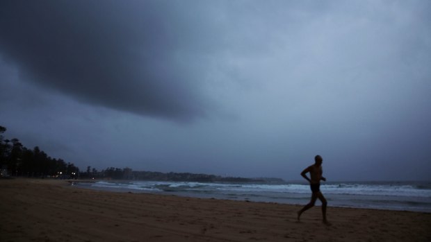 Grey skies: 16 of the last 19 days in Sydney have been rainy.
