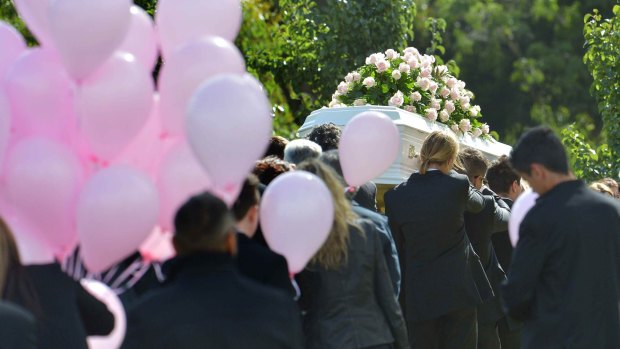 Masa's favourite colour pink was used throughout the service.