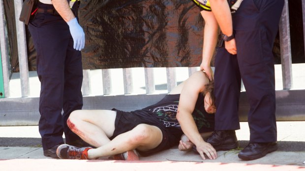 A young man at the Stereosonic festival  in Melbourne.