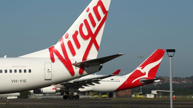 Airlines Qantas and Virgin say there's no problem on the Canberra to Sydney route.