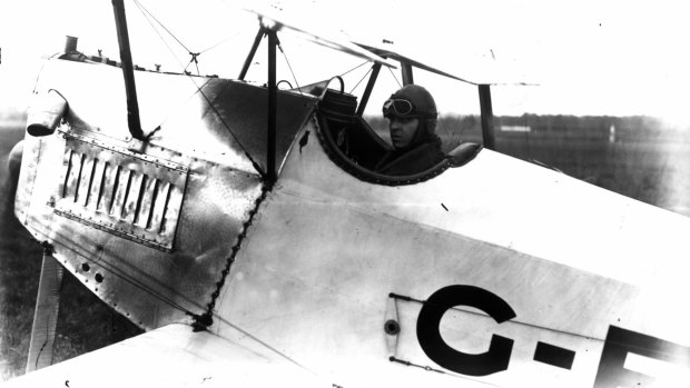 Bert Hinkler during the first flight from England to Australia.
