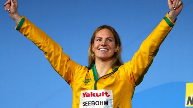Back on top: The win capped a remarkable comeback for Seebohm, who considered walking away from the sport after health issues sabotaged her Rio Olympic campaign.