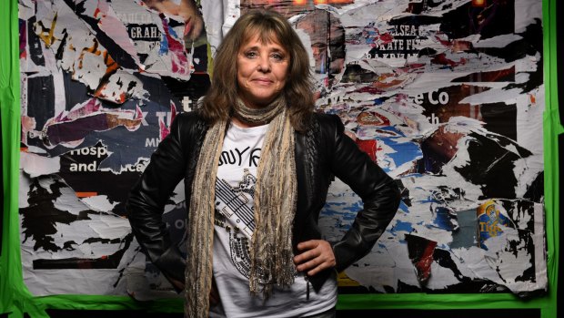 No more farewells: Rock legend Suzi Quatro in Sydney.