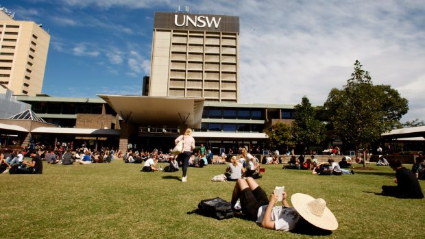 Rising fast: the University of NSW has risen 64 places since 2011.