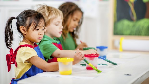 The government's childcare package has been postponed until 2018.