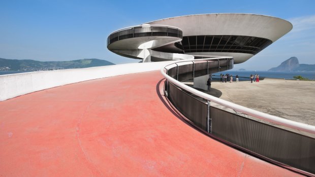 The Niemeyer Museum of Contemporary Arts, Niteroi, Rio de Janeiro. 