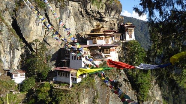 The Taktsang Monastery in Bhutan.