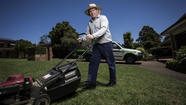 Gerry Faehrmann earns money from e-books about running a lawn-mowing business.