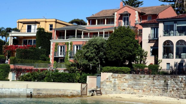 Malcolm and Lucy Turnbull's sprawling home in Point Piper.
