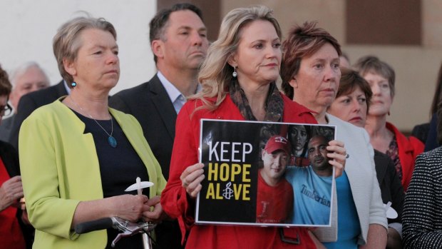 Labor MP Melissa Parke during the candlelight vigil for Andrew Chan and Myuran Sukumaran.