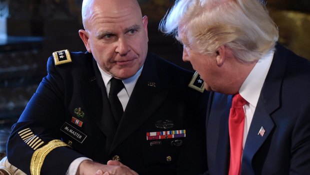 Army Lieutenant General HR McMaster is Mr Trump's national security adviser.