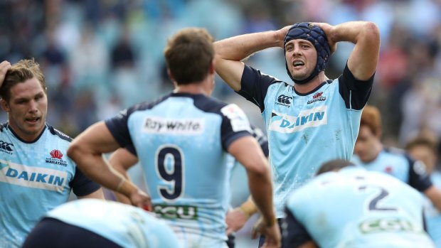 Tough times: It has been a difficult season for Dean Mumm and the Waratahs.
