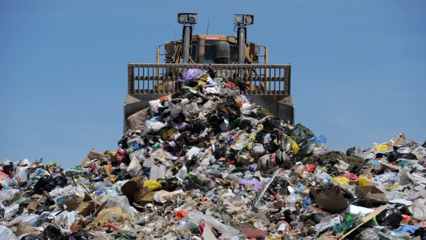 The Mugga Lane landfill, photographed in 2012. 