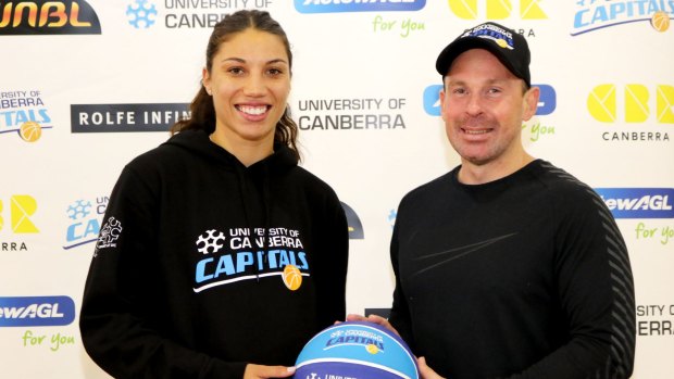 Chevannah Paalvast has linked up with Paul Goriss at the Canberra Capitals.