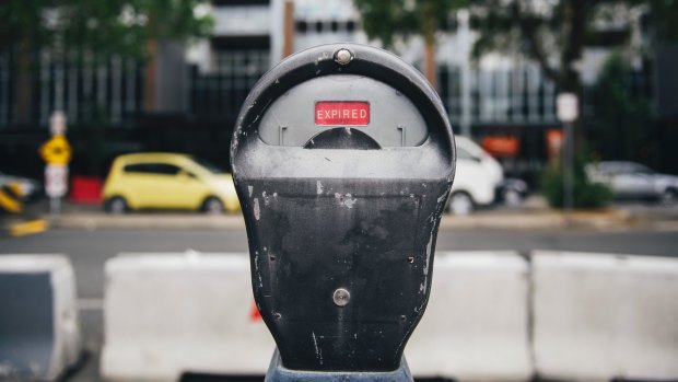 The last of the ACT's old parking meters.