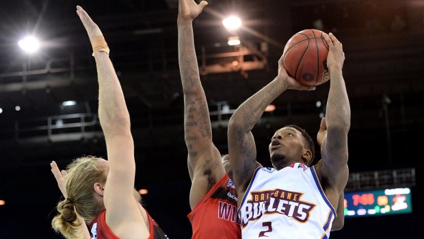 Brisbane Bullets import Torrey Craig charges to the basket.