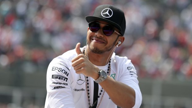In hot water: Mercedes driver Lewis Hamilton.