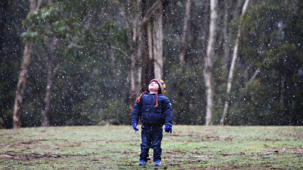 Last week's cold front saw snow fall at Mount Macedon.