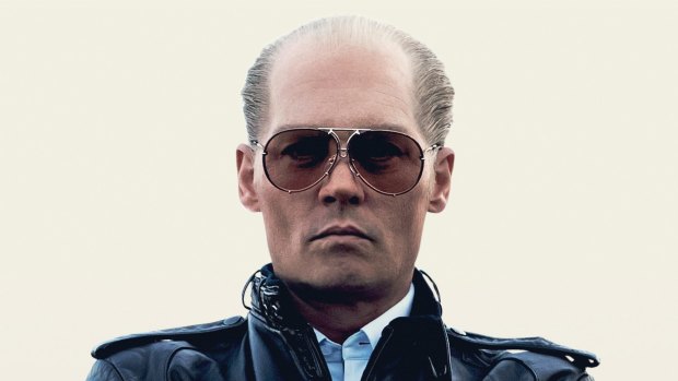 Johnny Depp as James "Whitey" Bulger in Black Mass.