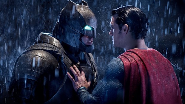 Ben Affleck and Henry Cavill in <i>Batman v Superman: Dawn of Justice</i>.