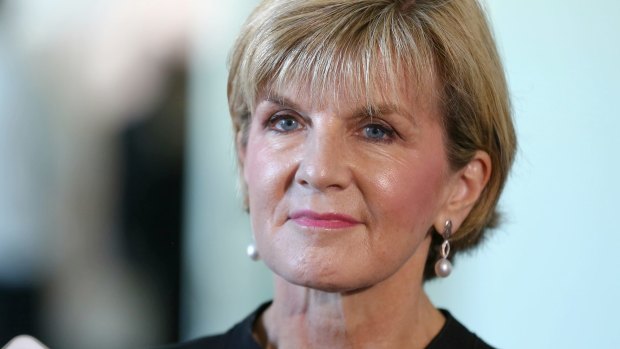 Island confusion: Foreign Affairs Minister Julie Bishop.