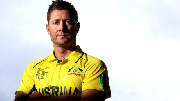 ''We want him to play, he wants to play'': Michael Clarke at a press conference announcing Australia's World Cup squad.