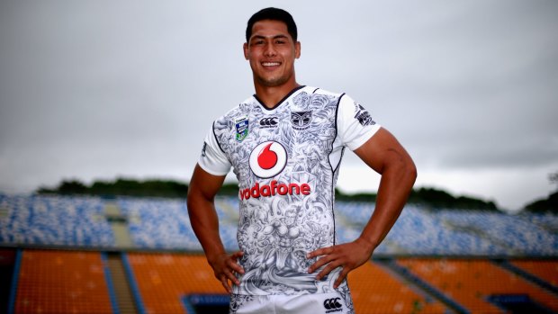 Star man: The NRL's hopes ride on players like Roger Tuivasa-Sheck's shoulders.