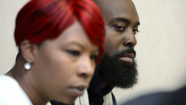 Lesley McSpadden, left, and Michael Brown snr, parents of slain teenager Michael Brown.