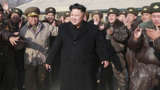 North Korean leader Kim Jong-un inspects the KPA Air and Anti-Air Force Unit 991.