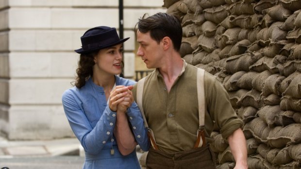 Impossibly refined and roguishly charming: Keira Knightley and James McAvoy in <i>Atonement.</i>