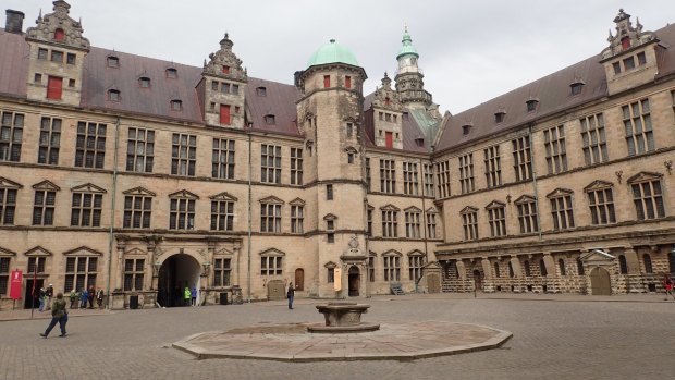 Kronborg castle courtyard.