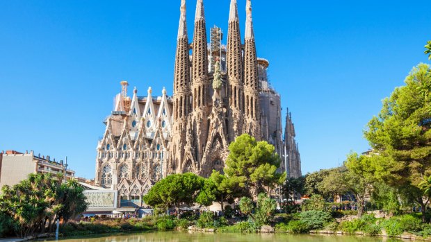 La Sagrada Familia, by Antoni Gaudi, Barcelona, Spain.