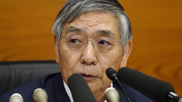Haruhiko Kuroda, governor of the Bank of Japan: The BoJ's statement said "extreme measures" aimed at boosting inflation endanger financial stability and could do more harm than good.