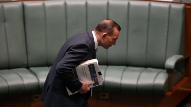 Prime Minister Tony Abbott during question time at Parliament House in Canberra on Thursday.