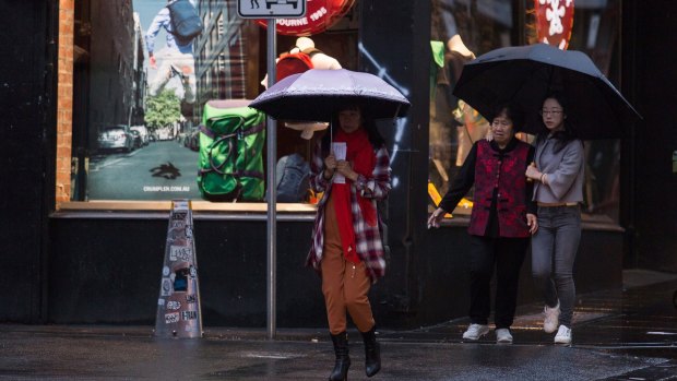 Rain and wind has lashed Melbourne and cold conditions are expected to continue. 