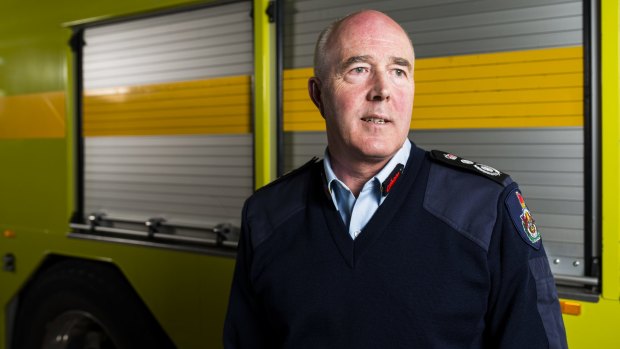 ACT Fire and Rescue chief officer Mark Brown.
