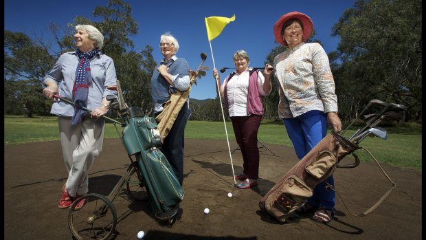 Golfing legacy: Brenda Cullinane, Iris Field, Iris Dark and Kerren Collins.