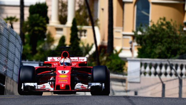 Sebastian Vettel's Ferrari owned the Monte Carlo street circuit in final practice.