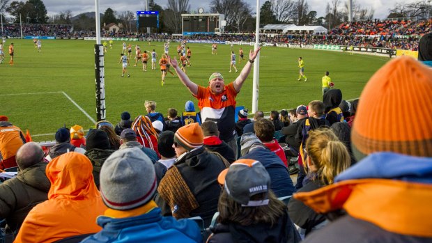 The Giants play eight home games in Sydney, but are only contractually obliged to play seven of them at Spotless Stadium – which means one game is up for grabs.